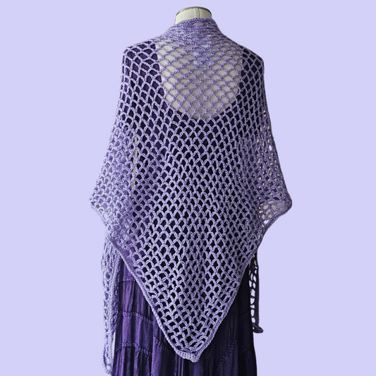 crochet triangle shawl