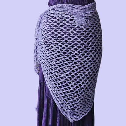 crochet triangle shawl