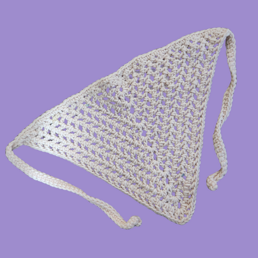 crochet mesh bandana