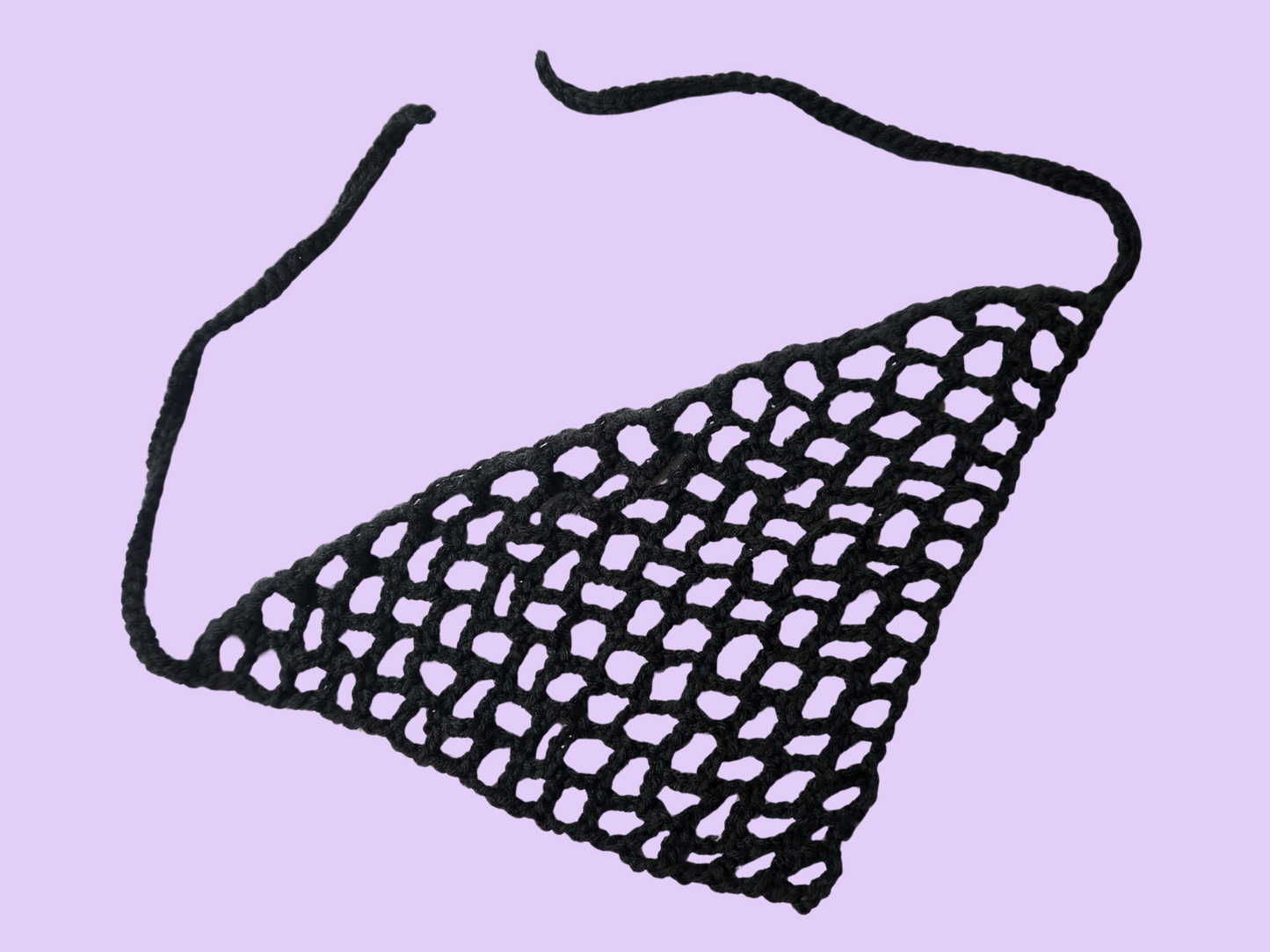 crochet mesh bandana