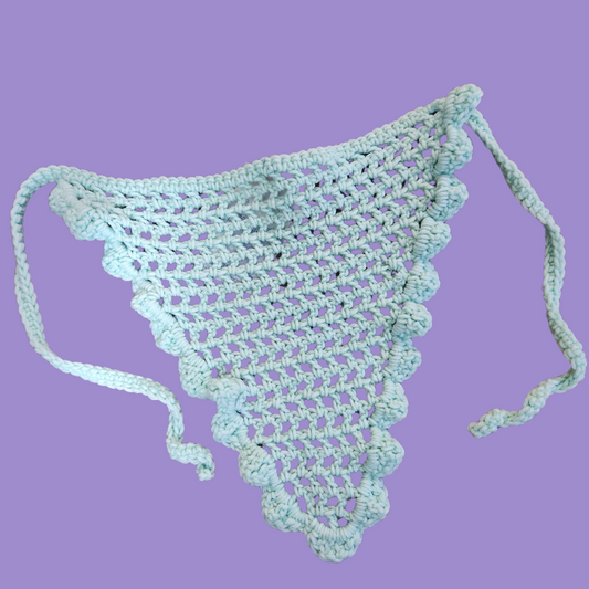 crochet mesh bandana