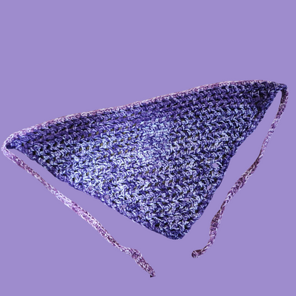 crochet mesh bandana