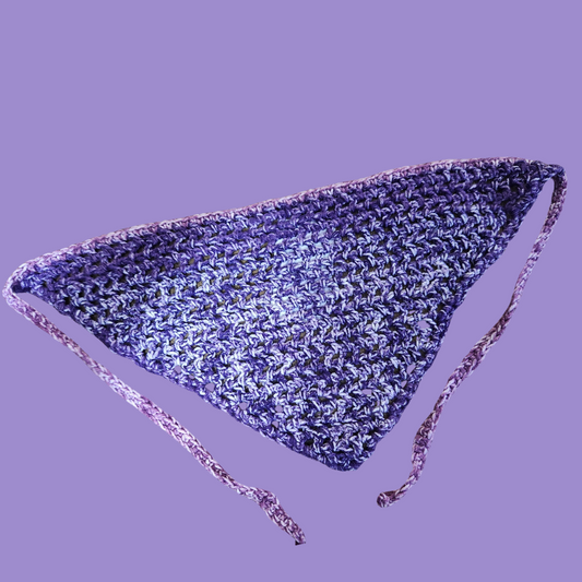crochet mesh bandana