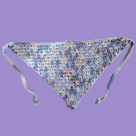 crochet v-stitch bandana