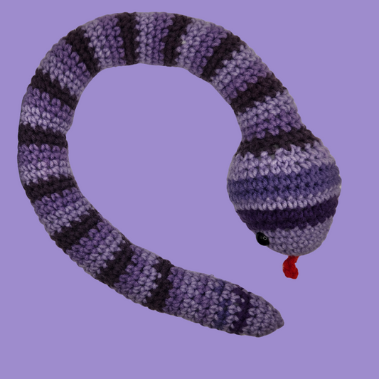 crochet snake stuffie