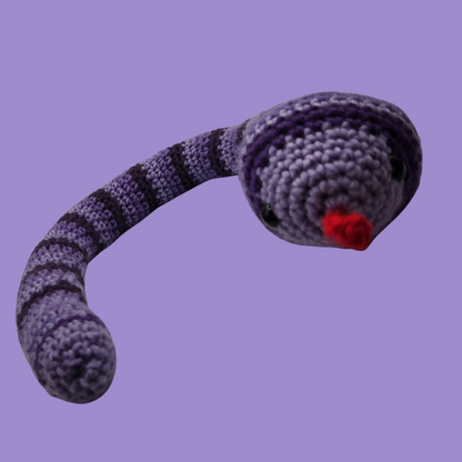 crochet snake stuffie