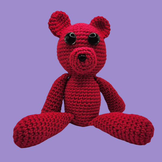 crochet bear stuffie