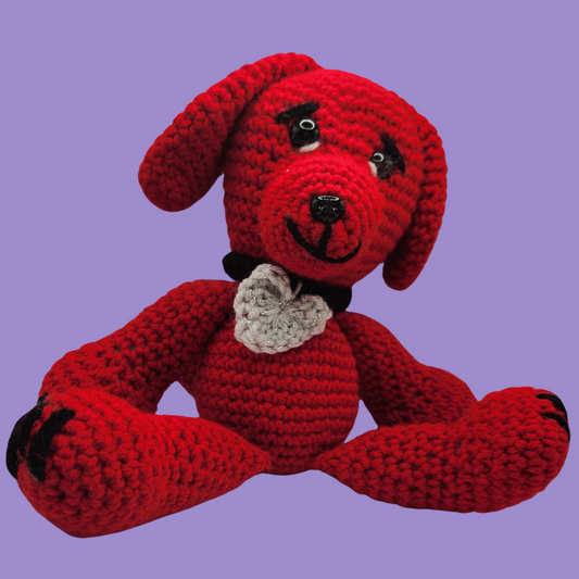 crochet dog stuffie