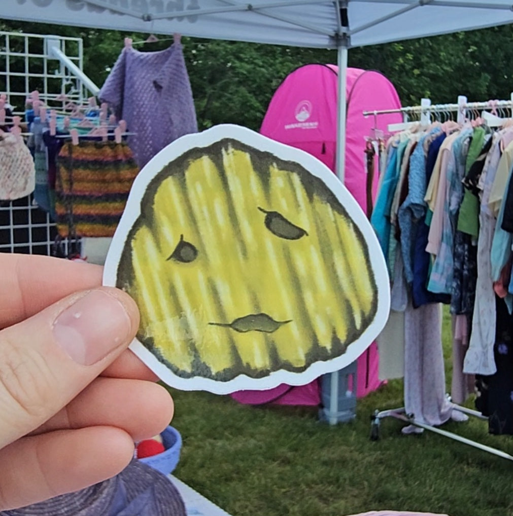 melancholy pickle sticker