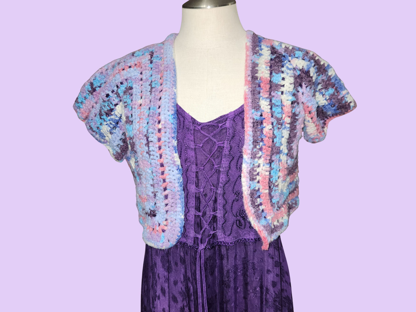 crochet octagon bolero shrug