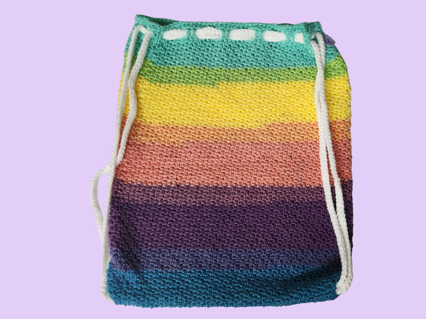 crochet sling backpack