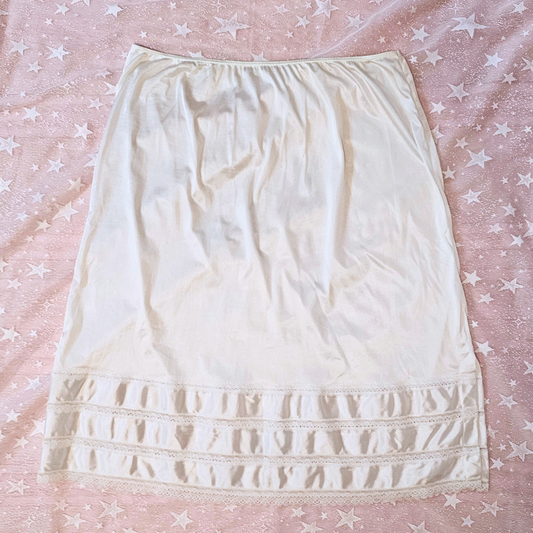 unbranded white slip skirt