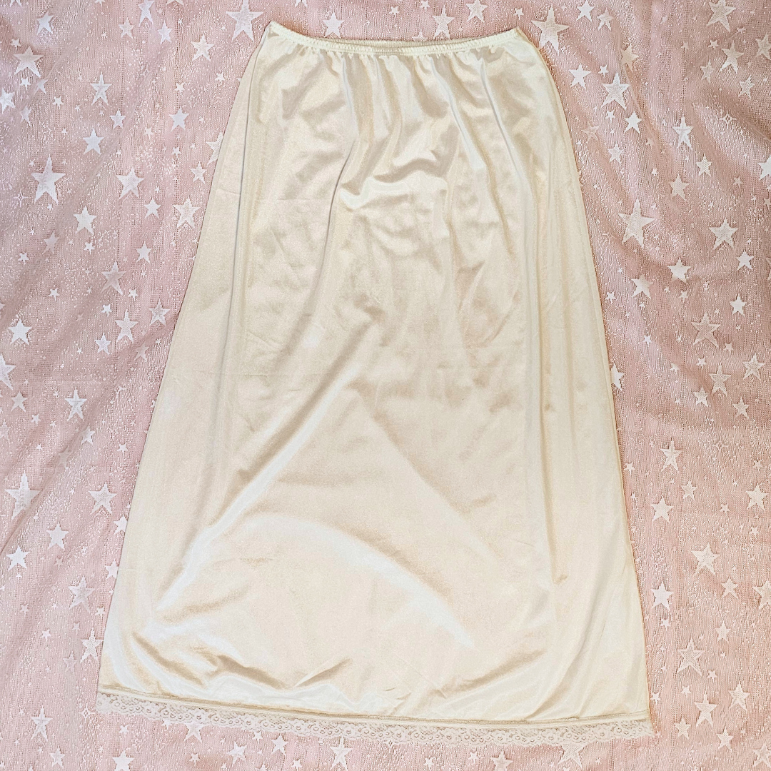 unbranded white slip skirt