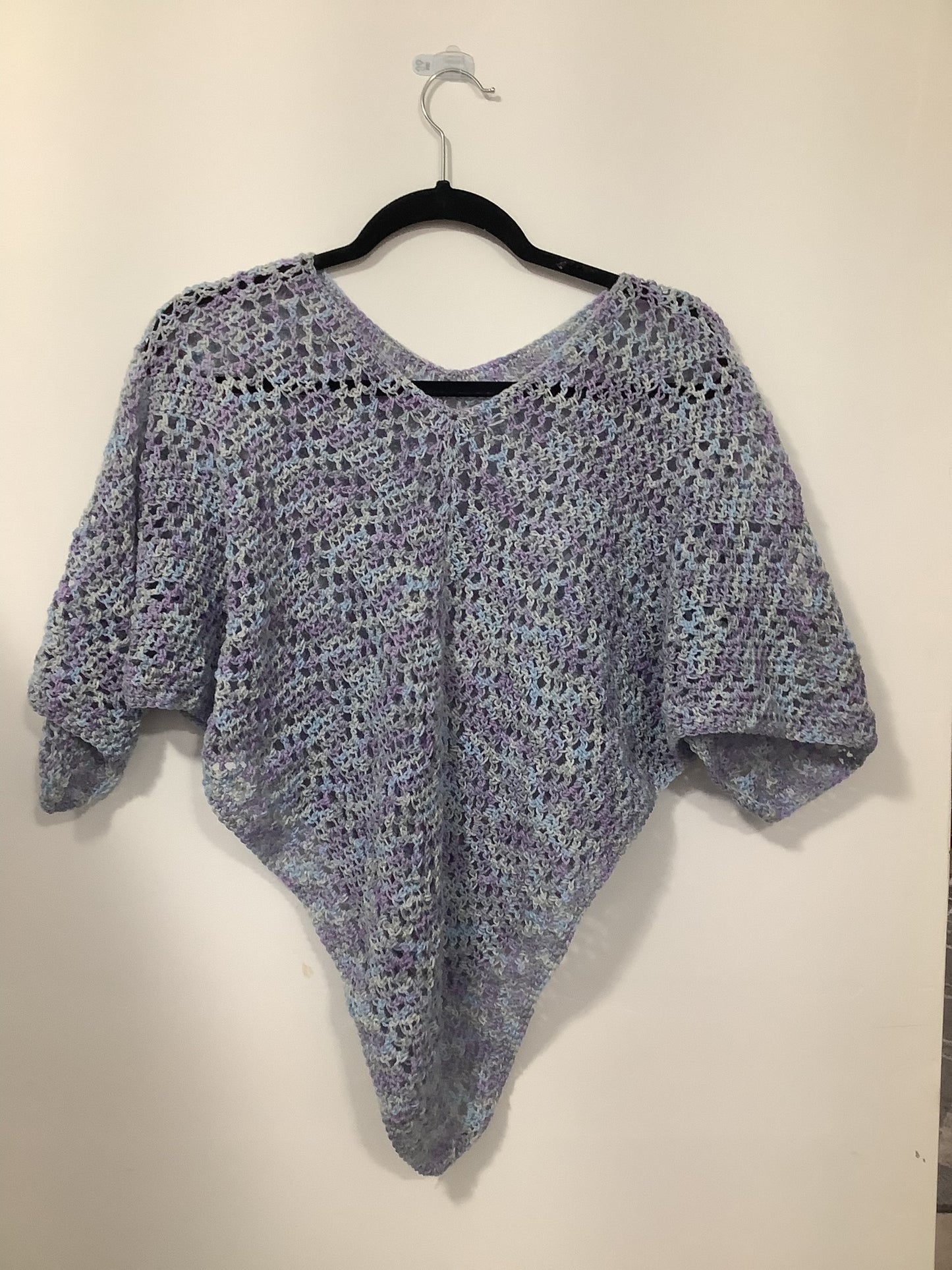 crochet spring summer poncho