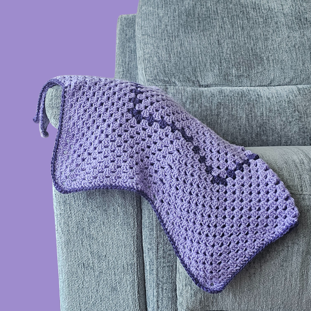 crochet 8 point star throw