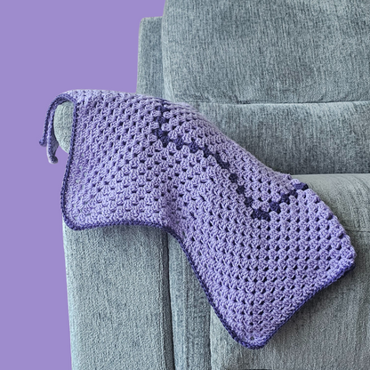 crochet 8 point star throw