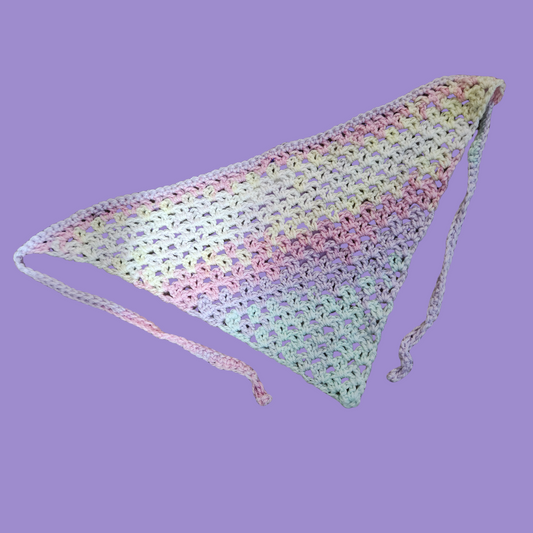 crochet v-stitch bandana