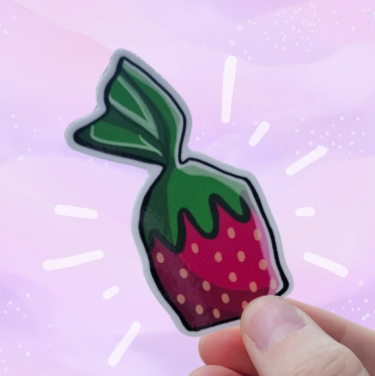 strawberry candy stickers