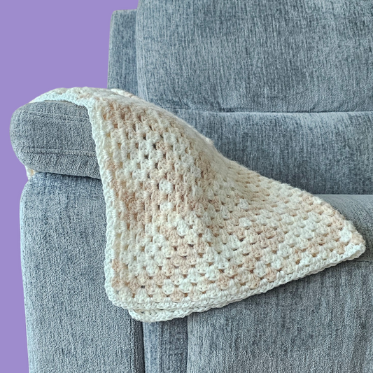 crochet granny square throw