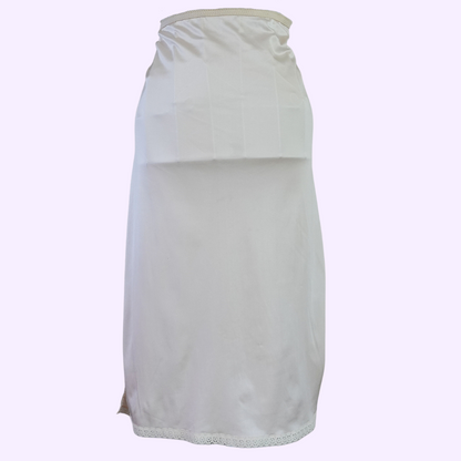 ivory lace detailed skirt slip