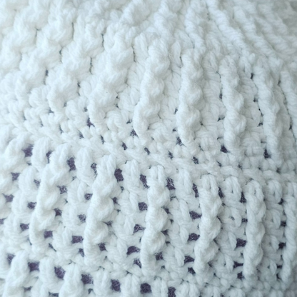 crochet ridged beanie