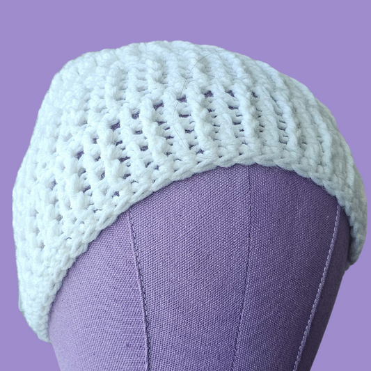 crochet ridged beanie