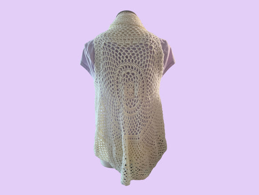 crochet circular vest