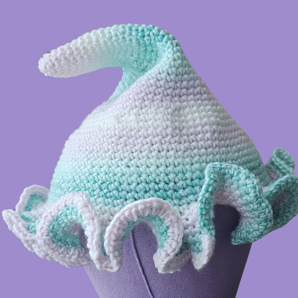 crochet witch hat