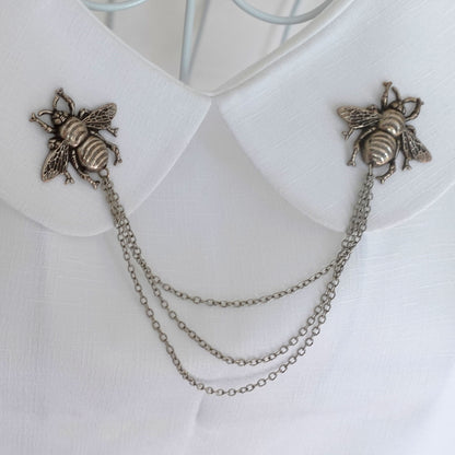 silver bug chain pins