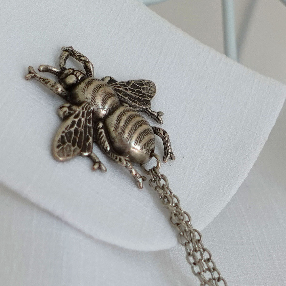 silver bug chain pins