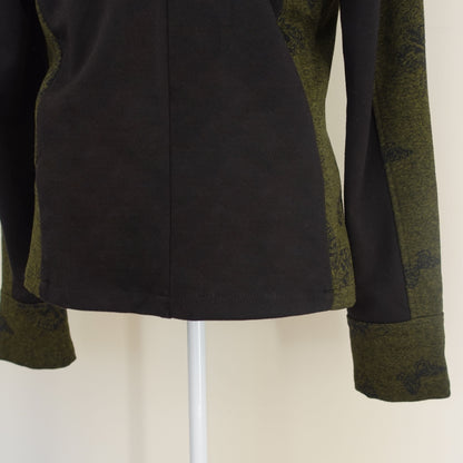 green and black butterfly giacca jacket