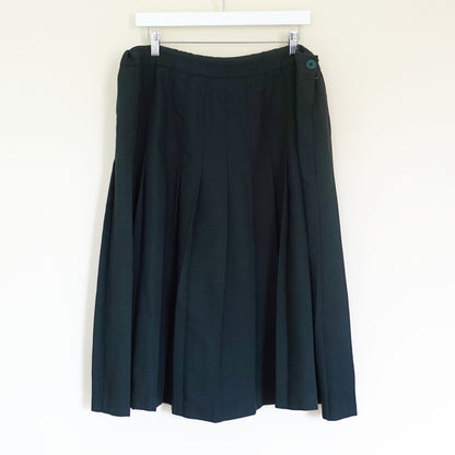 dark green houndstooth skirt
